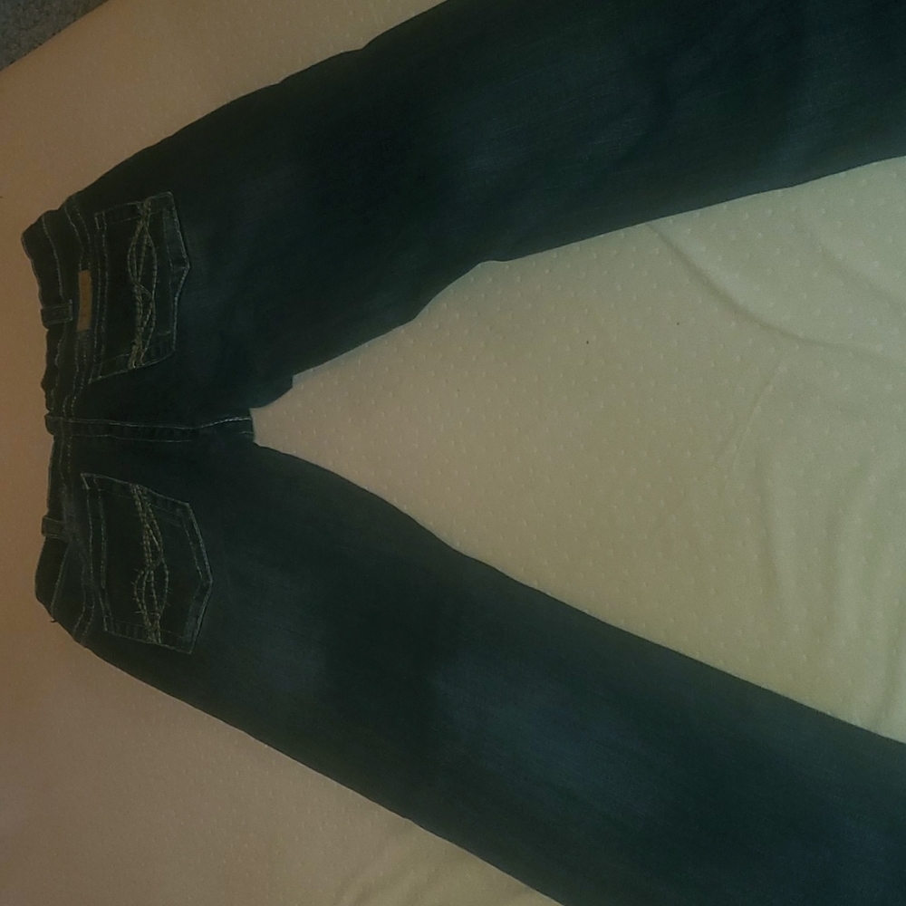 Dark denim cowgirl tuff don't fence me sz 30x33